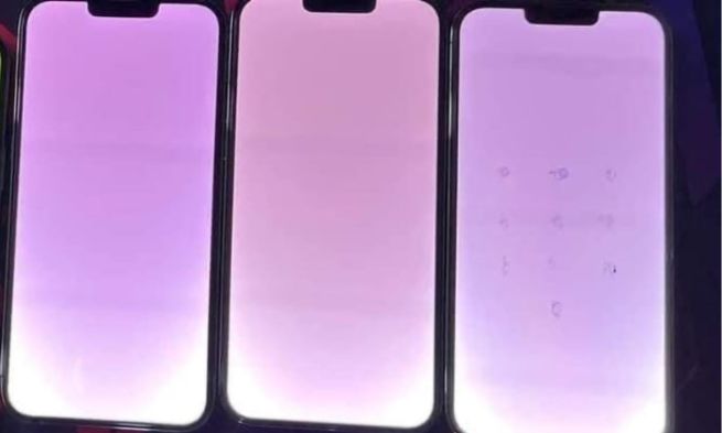 nhận biết iphone 13 pro max bị trắng màn hình