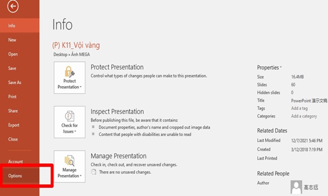 Nhúng font chữ vào PowerPoint