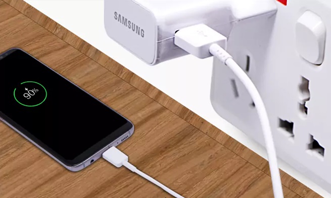 Kiểm tra nguồn điện sạc Samsung