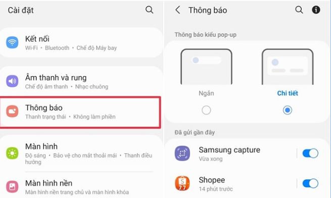Tắt thông báo không cần thiết