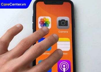 màn hình iPhone bị phóng to