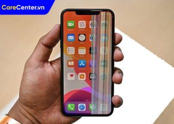 màn hình iPhone 11 bị sọc mờ