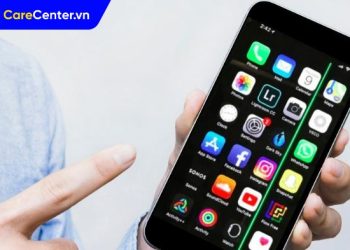 màn hình iphone bị sọc sáng