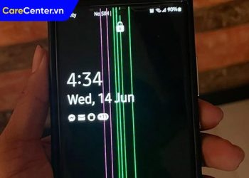 điện thoại Samsung bị sọc xanh