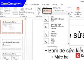 cách sửa lỗi font chữ trong powerpoint khi tải về