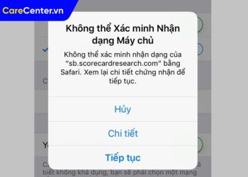 lỗi không thể xác minh nhận dạng máy chủ iphone