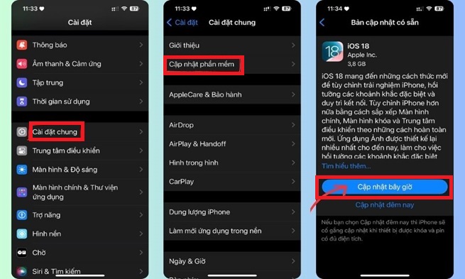 Cập nhật phần mềm iOS