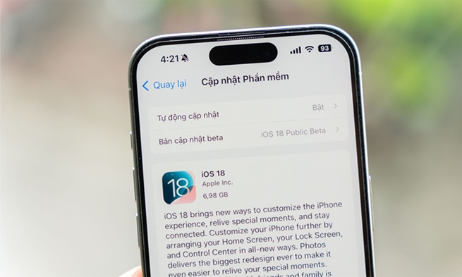 Cập nhật iOS lên phiên bản mới nhất
