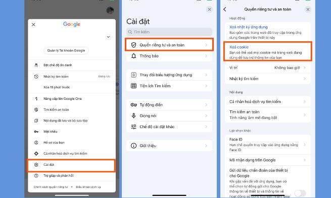 Xóa bộ lịch sử và dữ liệu trên trình duyệt
