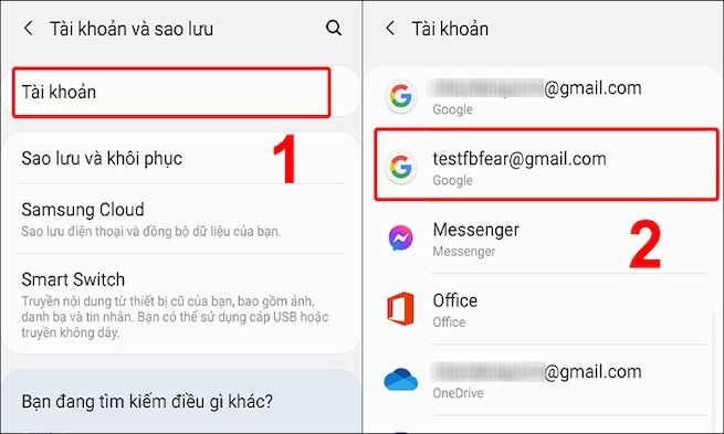 Đăng xuất tài khoản Google