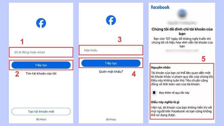 Cách mở Facebook bị đình chỉ 180 ngày