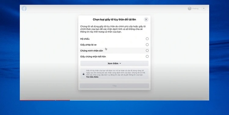 Cung cấp giấy tờ tùy thân