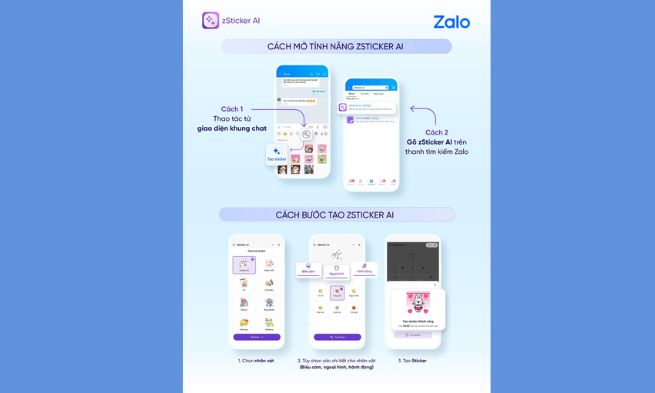 Cách tạo sticker trên Zalo Android