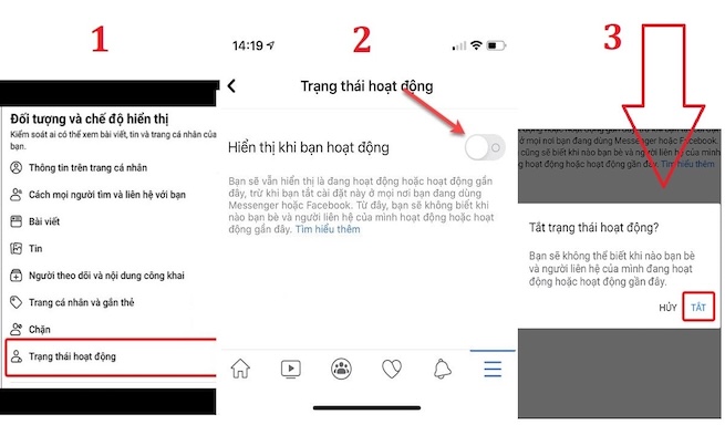 Cách tắt chế độ online trên app Facebook 