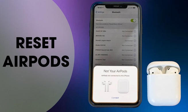 Reset Airpod về cài đặt gốc
