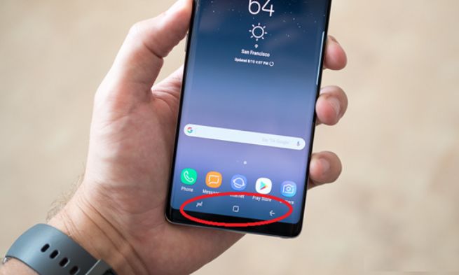 Thanh điều hướng Samsung bị lỗi
