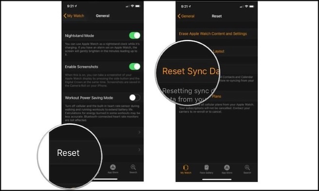 apple watch không hiện thông báo