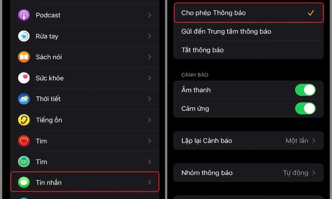 Bật thông báo cho ứng dụng bạn muốn nhận trên iPhone