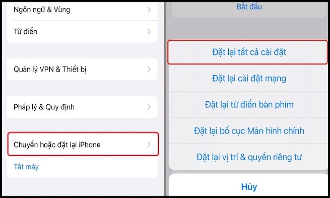 Reset lại iPhone và Apple Watch của bạn
