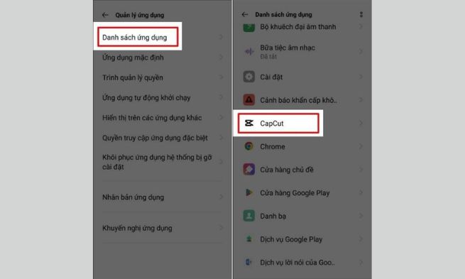 Gỡ bỏ các ứng dụng không sử dụng trên điện thoại Oppo