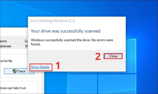 Sửa lỗi ổ cứng bằng công cụ CHKDSK của Windows
