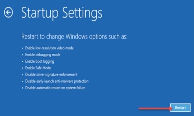 Mở chế độ Safe Mode