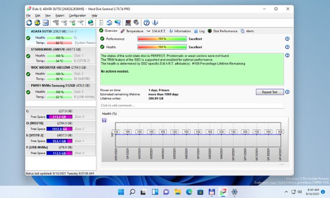 Phần mềm Hard Disk Sentinel