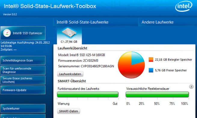 Intel SSD Toolbox