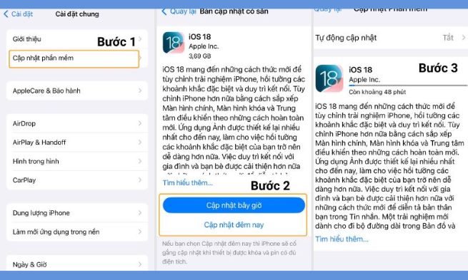 Cập nhật iOS lên phiên bản mới nhất