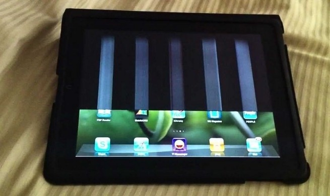 Làm sao nhận biết iPad bị sọc màn hình