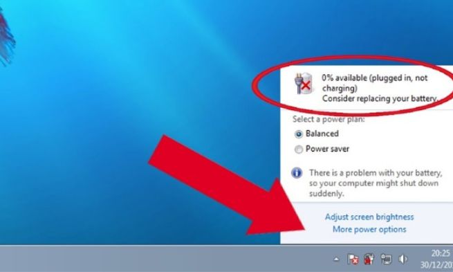hệ điều hành có thể hiển thị cảnh báo như “Consider replacing your battery”