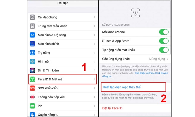 lỗi face id không định vị được khuôn mặt