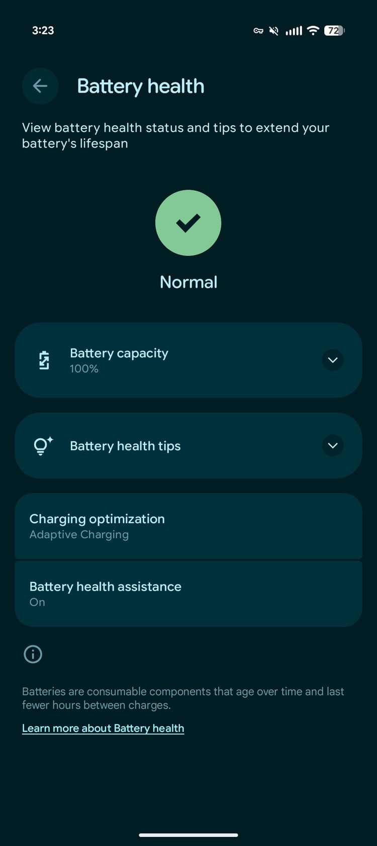 Tính năng sức khỏe pin