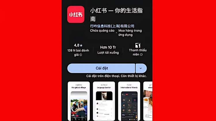 cách đăng nhập RedNote