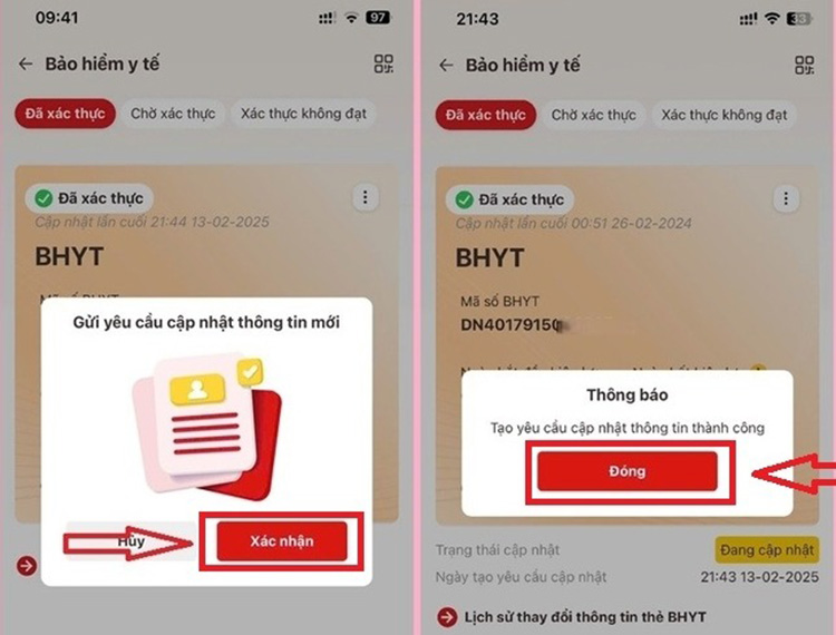 hoàn tất gia hạn