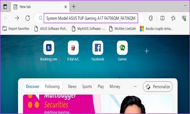dán thông tin vừa copy và nhấn Enter để tìm kiếm