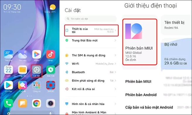 Cập nhật phần mềm Xiaomi