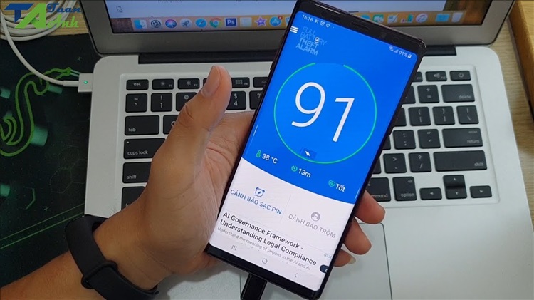 cách cài âm thanh khi sạc pin android