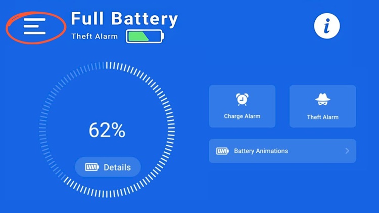 cách cài âm thanh khi sạc pin android