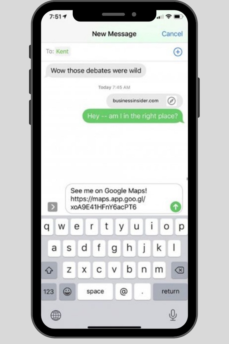 Bật chia sẻ vị trí để hoàn tất thiết lập