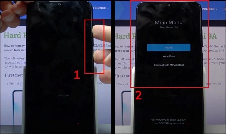 Reboot hệ thống qua Recovery Mode