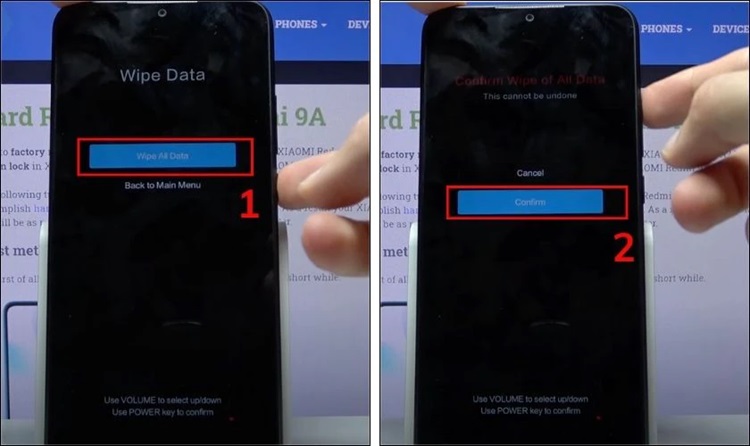 Reboot hệ thống qua Recovery Mode