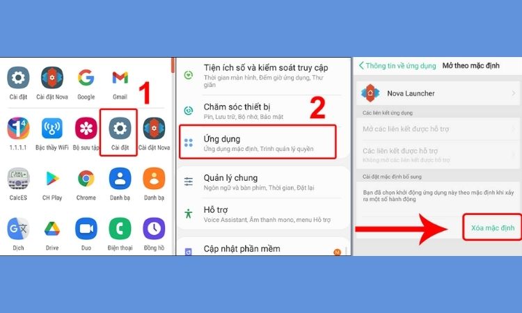 Khôi phục giao diện mặc định