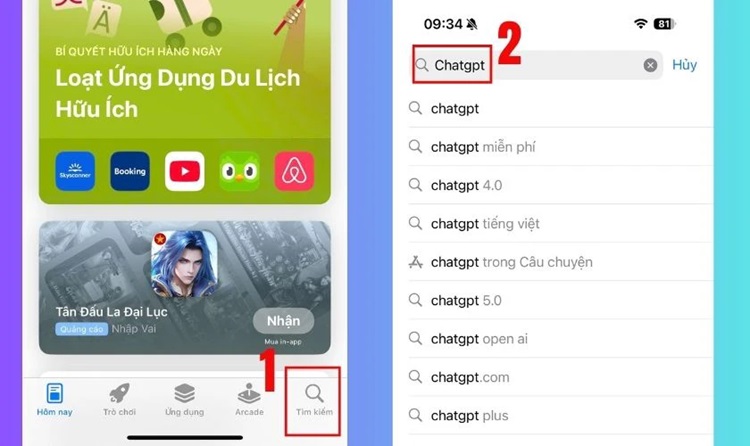 cách tải chat gpt trên ios 15