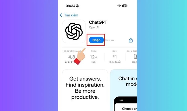 cách tải chat gpt trên ios 15