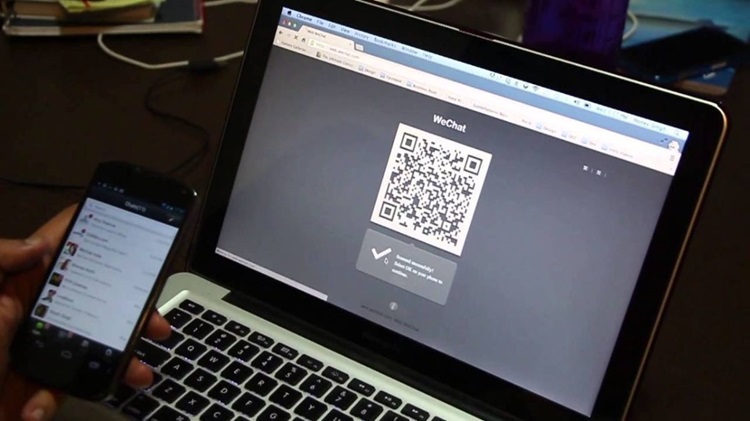 Mở ứng dụng WeChat trên điện thoại > Chọn mục quét mã QR