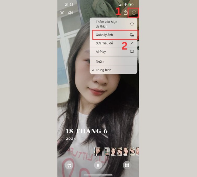 Chọn ảnh nổi bật từ ứng dụng Ảnh