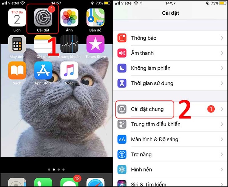 xóa bản cập nhật iOS đã tải về