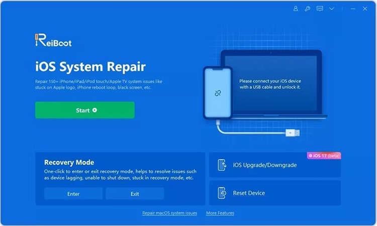 Dùng phần mềm sửa lỗi iOS