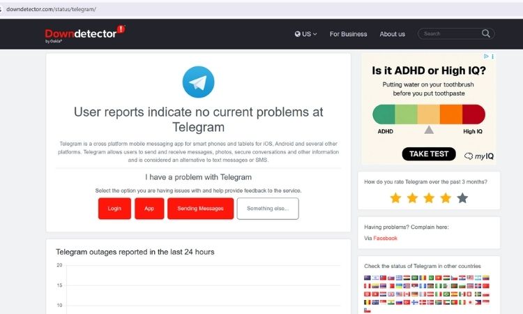 khắc phục lỗi không vào được telegram